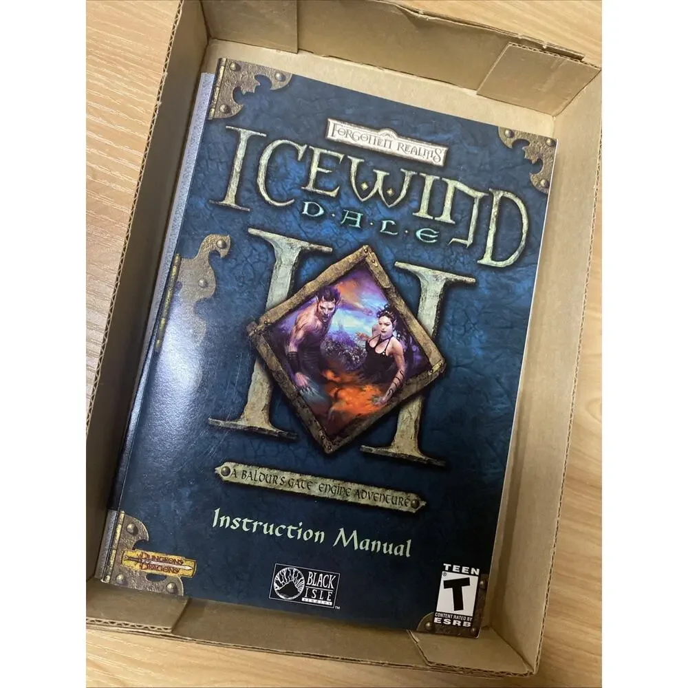Icewind Dale II (PC, 2002) - Complete w/Game, Map, Manual, Mint Discs
